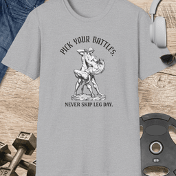 Pick Your Battles T Shirt Gift For Fitness Lover