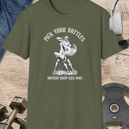Pick Your Battles T Shirt Gift For Fitness Lover