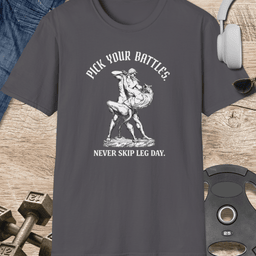 Pick Your Battles T Shirt Gift For Fitness Lover