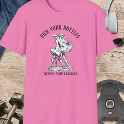 Pick Your Battles T Shirt Gift For Fitness Lover