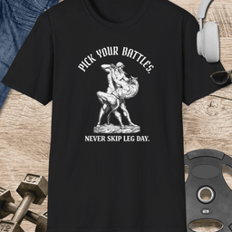 Pick Your Battles T Shirt Gift For Fitness Lover