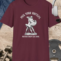 Pick Your Battles T Shirt Gift For Fitness Lover