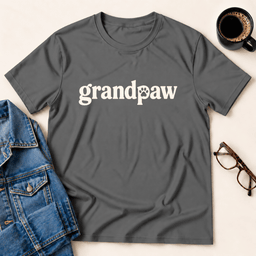 Grandpaw T Shirt Gift For Adults