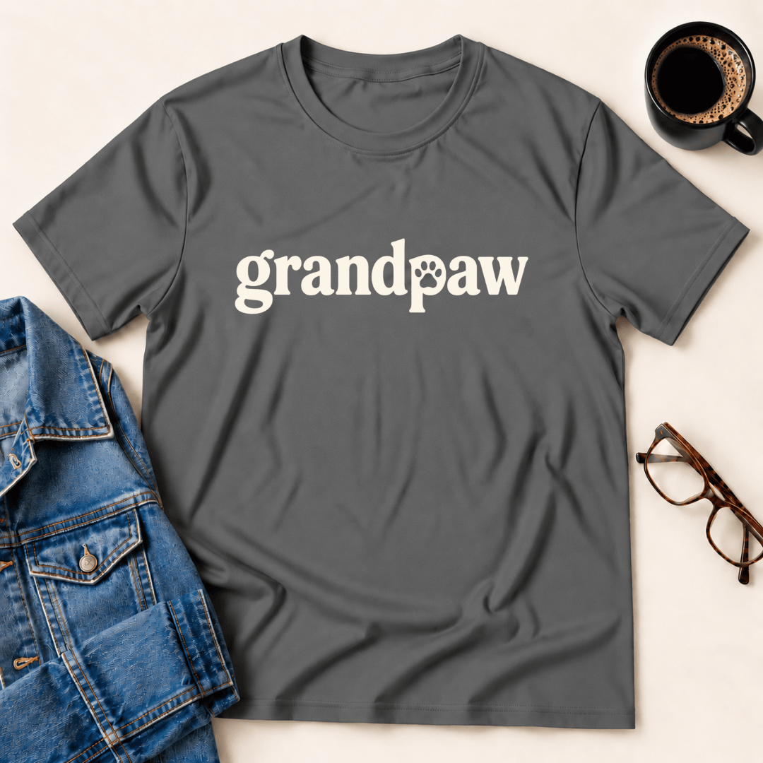 Grandpaw T Shirt Gift For Adults