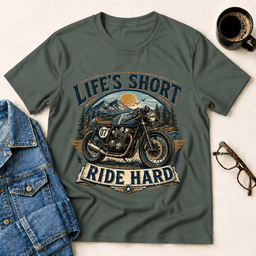 Lifes Short Ride Hard T Shirt Gift For Adults
