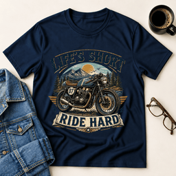 Lifes Short Ride Hard T Shirt Gift For Adults