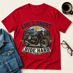 Lifes Short Ride Hard T Shirt Gift For Adults