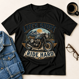 Lifes Short Ride Hard T Shirt Gift For Adults