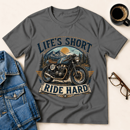 Lifes Short Ride Hard T Shirt Gift For Adults
