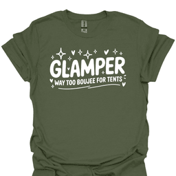 Glamper Boujee Tents T Shirt Gift For Hiker