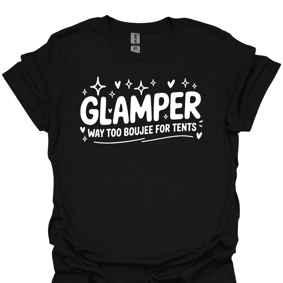 Glamper Boujee Tents T Shirt Gift For Hiker