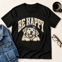Be Happy T Shirt Gift For Adults
