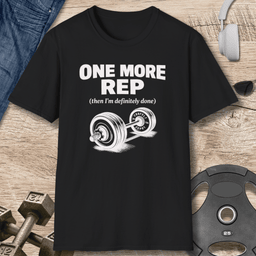 One More Rep T Shirt Gift For Fitness Lover