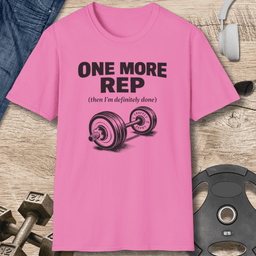 One More Rep T Shirt Gift For Fitness Lover