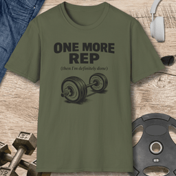 One More Rep T Shirt Gift For Fitness Lover