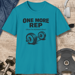 One More Rep T Shirt Gift For Fitness Lover