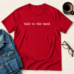 Talk To The Hand T Shirt Gift For Adults