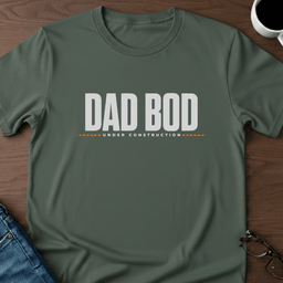 Dad Bod Under Construction T Shirt Gift For Dad