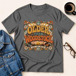 Older Than Woodstock T Shirt Gift For Adults