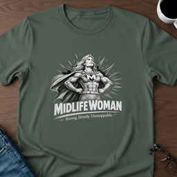 Midlife Woman T Shirt Gift For Women