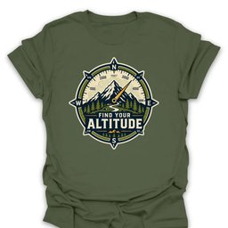 Find Your Altitude T Shirt Gift For Hiker