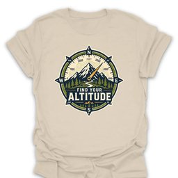 Find Your Altitude T Shirt Gift For Hiker