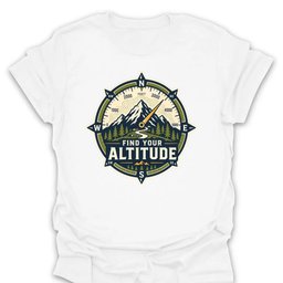 Find Your Altitude T Shirt Gift For Hiker