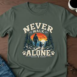 Never Walk Alone T Shirt Gift For Adults