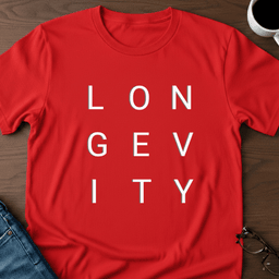 Longevity T Shirt Gift For Adults