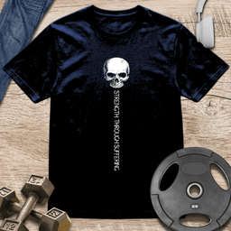Skull Strength Through T Shirt Gift For Fitness Lover