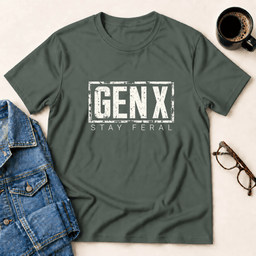 Gen X Stay Feral T Shirt Gift For Adults