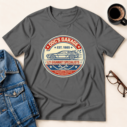 Docs Garage T Shirt Gift For Adults