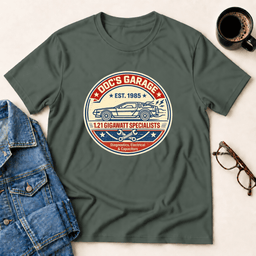 Docs Garage T Shirt Gift For Adults