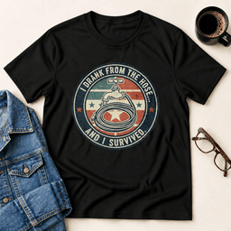 I Drank From The Hose And Survived T Shirt Gift For Adults