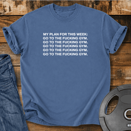 My Plan For This Week Vintage Wash T Shirt Gift For Fitness Lover