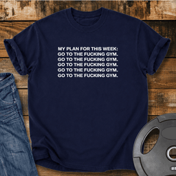 My Plan For This Week Vintage Wash T Shirt Gift For Fitness Lover