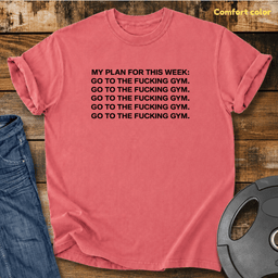 My Plan For This Week Vintage Wash T Shirt Gift For Fitness Lover