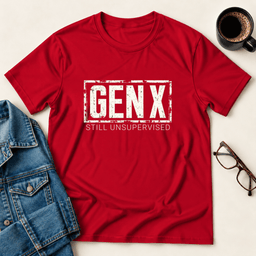 Gen X Still Unsupervised T Shirt Gift For Adults
