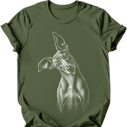 Podenco Tilted Dog T Shirt Gift For Dog Lover