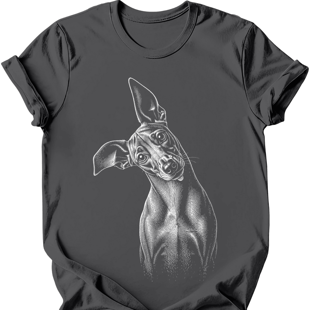 Podenco Tilted Dog T Shirt Gift For Dog Lover