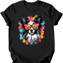 Papillon Top Dog T Shirt Gift For Dog Lover