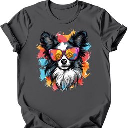 Papillon Top Dog T Shirt Gift For Dog Lover