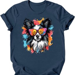 Papillon Top Dog T Shirt Gift For Dog Lover