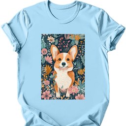 Pembroke Welsh Corgi Boho Dog T Shirt Gift For Dog Lover