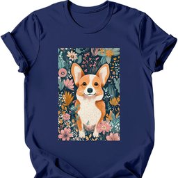 Pembroke Welsh Corgi Boho Dog T Shirt Gift For Dog Lover