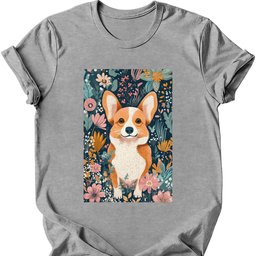Pembroke Welsh Corgi Boho Dog T Shirt Gift For Dog Lover