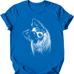Papillon Tilted Dog T Shirt Gift For Dog Lover