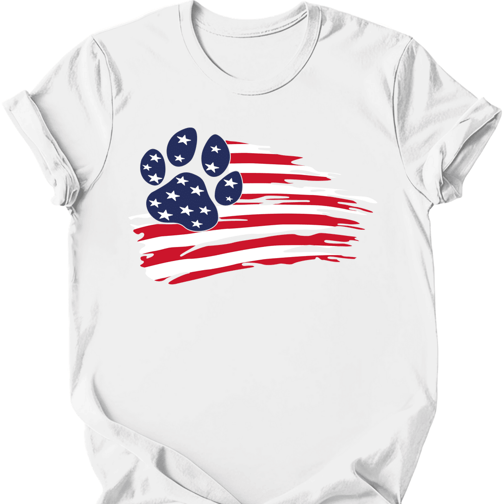 Paws And Stripes T Shirt Gift For Dog Lover