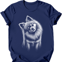 Pomeranian Tilted Dog T Shirt Gift For Dog Lover