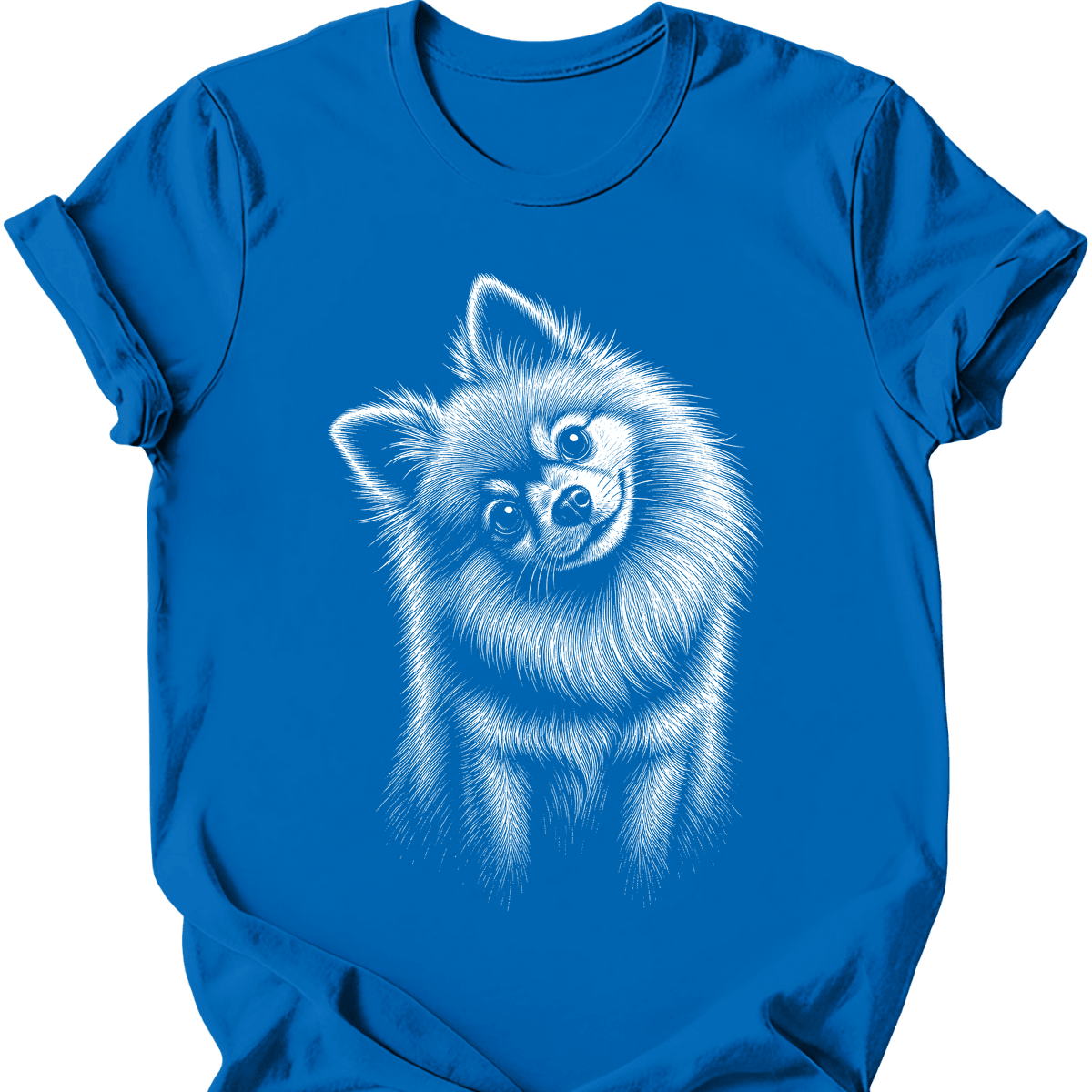 Pomeranian Tilted Dog T Shirt Gift For Dog Lover